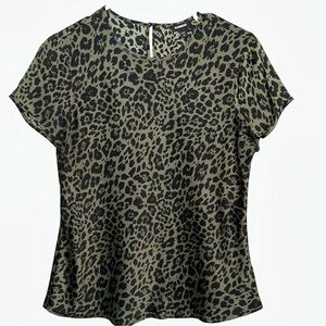 Express Leopard Print Top Small